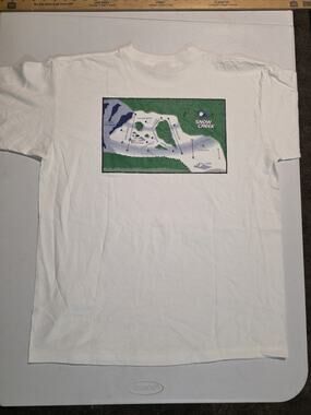 VTG Snow Creek Ski Resort T Shirt Trail Map Weston Missouri NWT Large Skiing